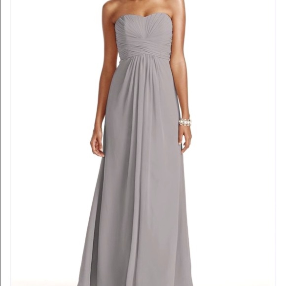 David's Bridal Mercury Chiffon F15555 - Picture 2 of 8